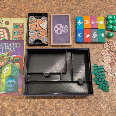 翡翠骰骨EmeraldSkulls桌游收纳