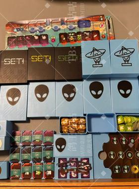 SETI 桌游收纳 3D打印（仅收纳无桌游）支持20丝牌套版