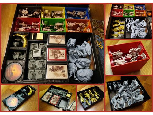 血怒  Blood Rage 桌游收纳 3D打印  支持全扩（仅收纳无桌游）