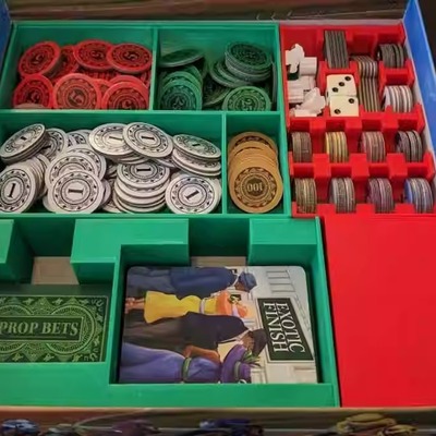 桌游收纳3D打印两款可选赛马大亨