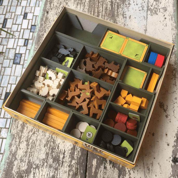 农场主2人版Agricola: All Creatures BigandSmall桌游收纳3D打印