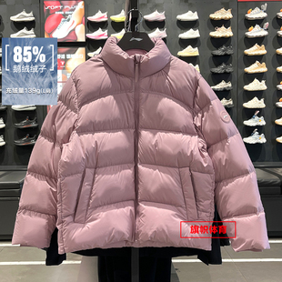 李宁女子立体裁剪85%鹅绒2025冬季新款立体剪裁短羽绒服AYMV186
