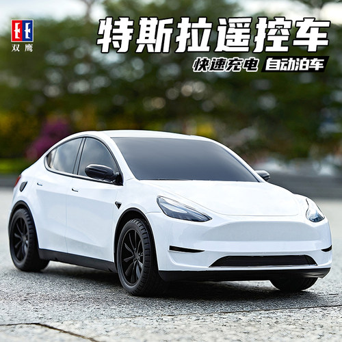 双鹰特斯拉遥控车模型儿童玩具车