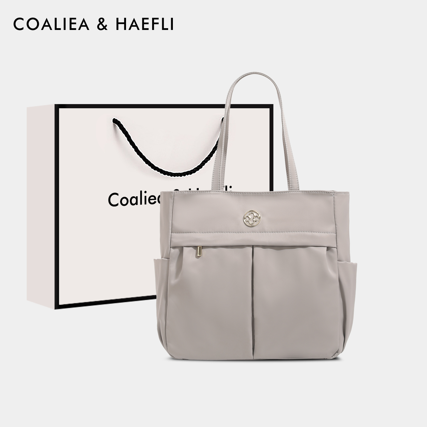 官网COALIEA&HAEFLI帆布托特包女