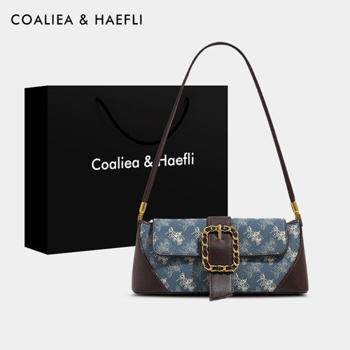 香港品牌高级感复古法棍包包女