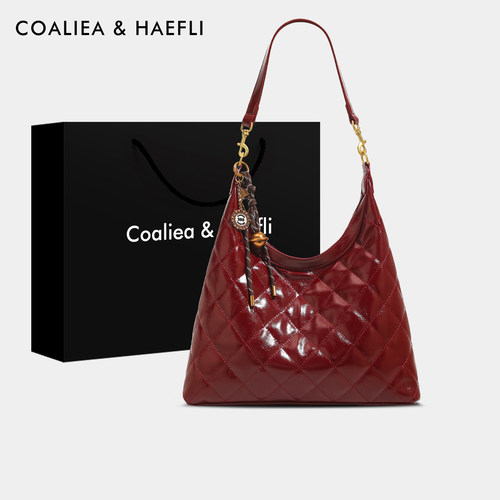 官网COALIEA&HAEFLI红色新娘包包
