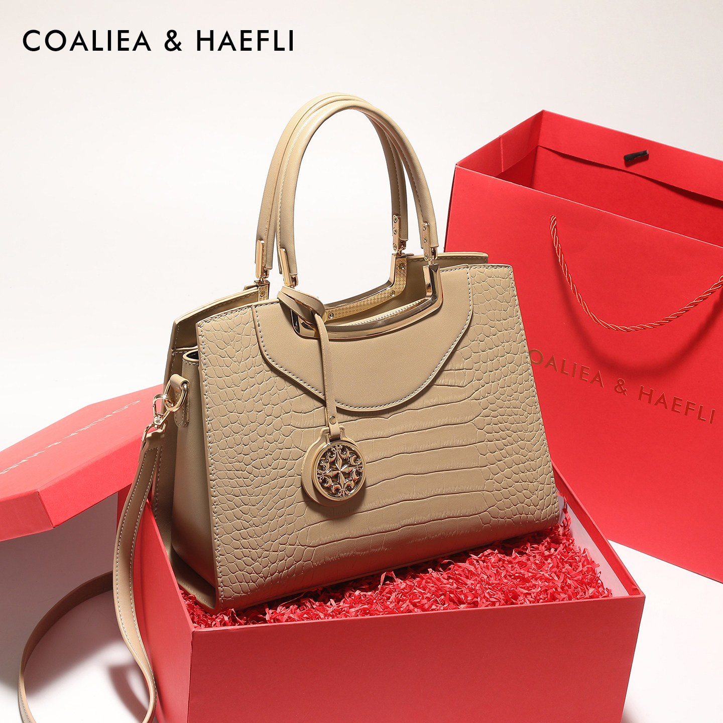 香港品牌鳄鱼纹妈妈包包女士手提包大气婆婆包实用型礼物日常可用,箱包皮具/热销女包/男包,托特包,淘宝优惠券,粉丝福利购,淘宝优惠卷