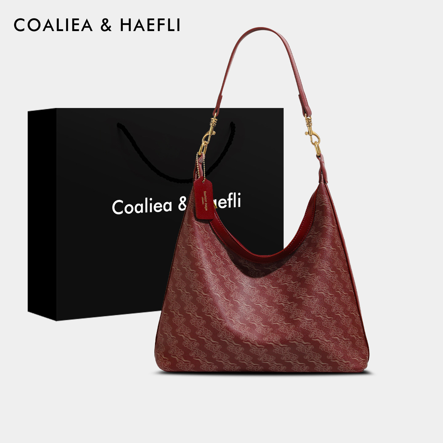 香港品牌祥云托特包女通勤百搭大容量单肩腋下红色包包新娘结婚包,箱包皮具/热销女包/男包,托特包,淘宝优惠券,粉丝福利购,淘宝优惠卷