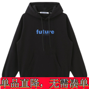 马克华菲多色卫衣男春秋装新品连帽潮流字母情侣同款休闲上衣