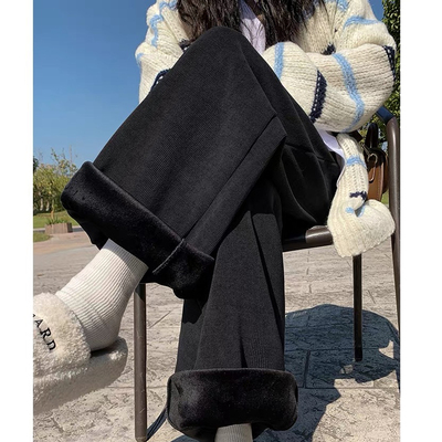 赠运费险孕妇装秋冬加绒裤子