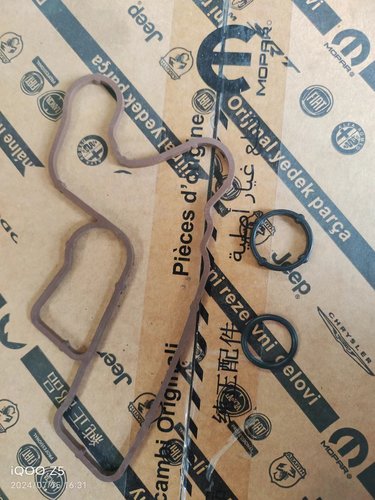 进气支管垫酷威进气垫原装进口机油散热器胶圈密封垫散热器垫柴油