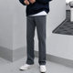 直筒裤 长裤 男士 灰色休闲裤 子西裤 百搭坠感阔腿裤 裤 男宽松潮流韩版