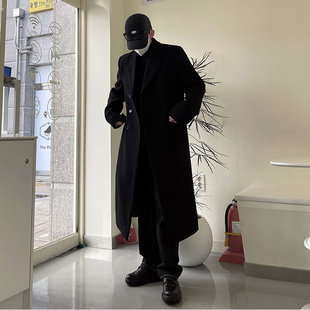 断码男款毛呢大衣中长款冬季加厚羊毛韩版潮流高级感呢子风衣外套