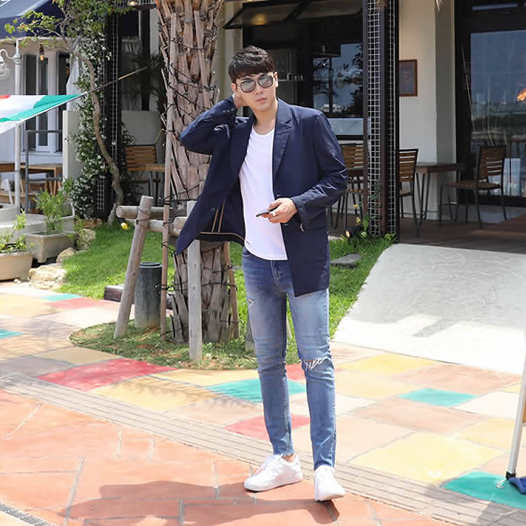 【断码】休闲西装男夏季薄款单西外套男士上衣单件男款西服韩