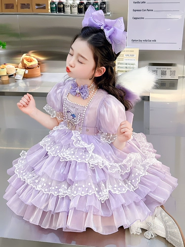 Дисней, летнее платье, юбка, наряд маленькой принцессы, стиль Лолита, в западном стиле