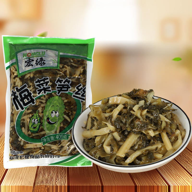 宏绿梅菜笋丝400g大包装咸菜