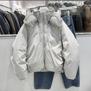 目写冬季新品90白鸭绒户外加厚连帽羽绒服男士高级感情侣羽绒外套