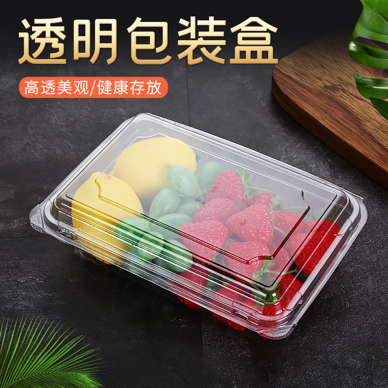 商用一次性长方形带盖囤货保鲜盒