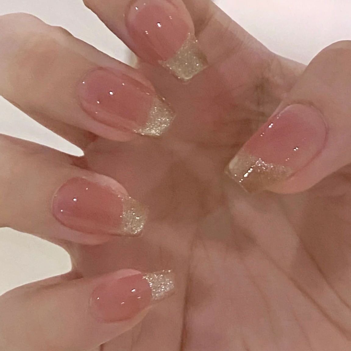 纯手工美甲穿戴甲假指甲贴小红书爆款纯色猫眼法式小香风美甲甲片