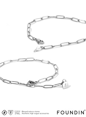 情侣钛钢防水天生一对手链