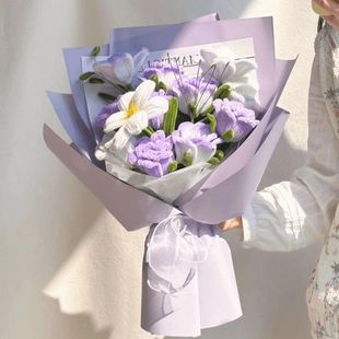 郁金香扭扭棒手工花束diy材料包自制成品仿真花送女朋友闺蜜礼物