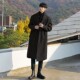 2025新款 加厚双排扣呢子外套男 宽松冬季 毛呢大衣男中长款 过膝韩版