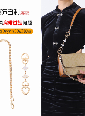 适用Coach蔻驰Brynn23法棍包延长链四叶草加长肩带腋下背链条配件