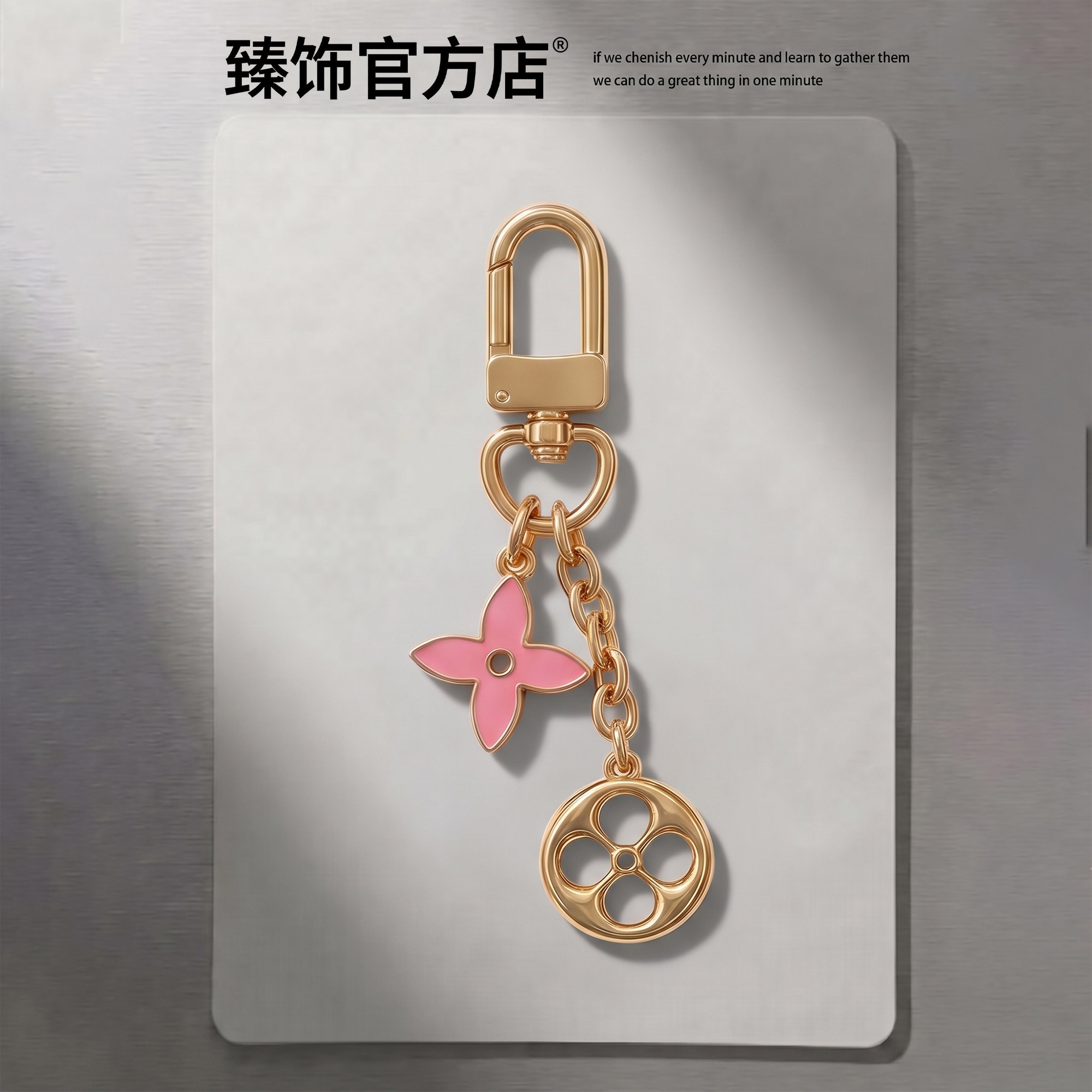 适用Lv speedy挂件包包配饰麻将包挂链链条装饰老花改造链子配饰