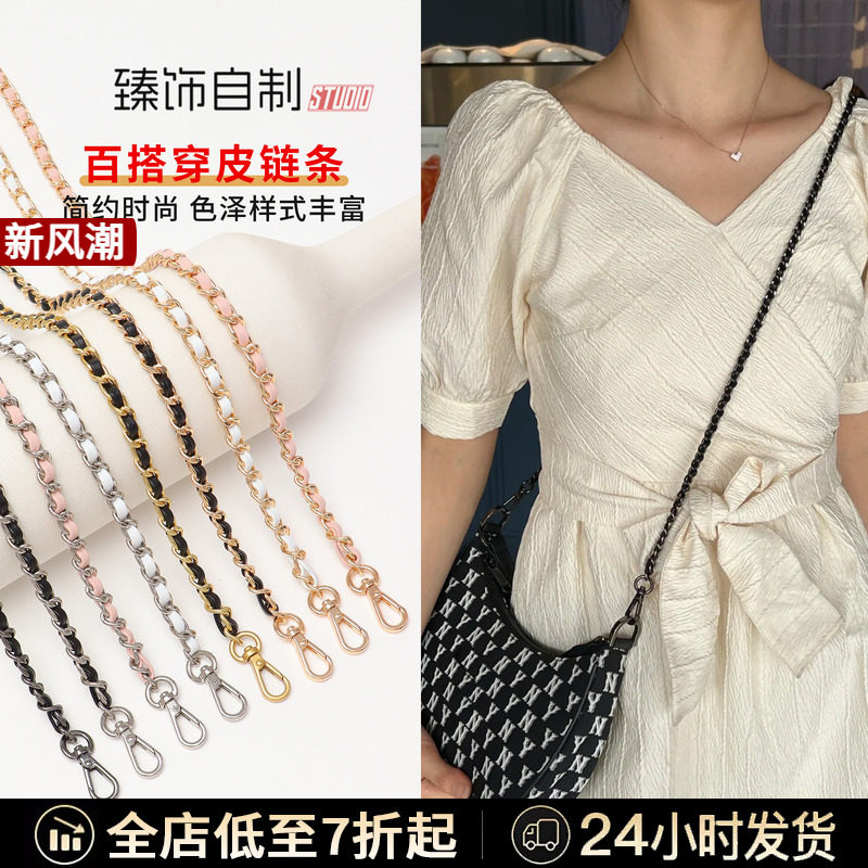 手工穿皮链百搭小香风格图片