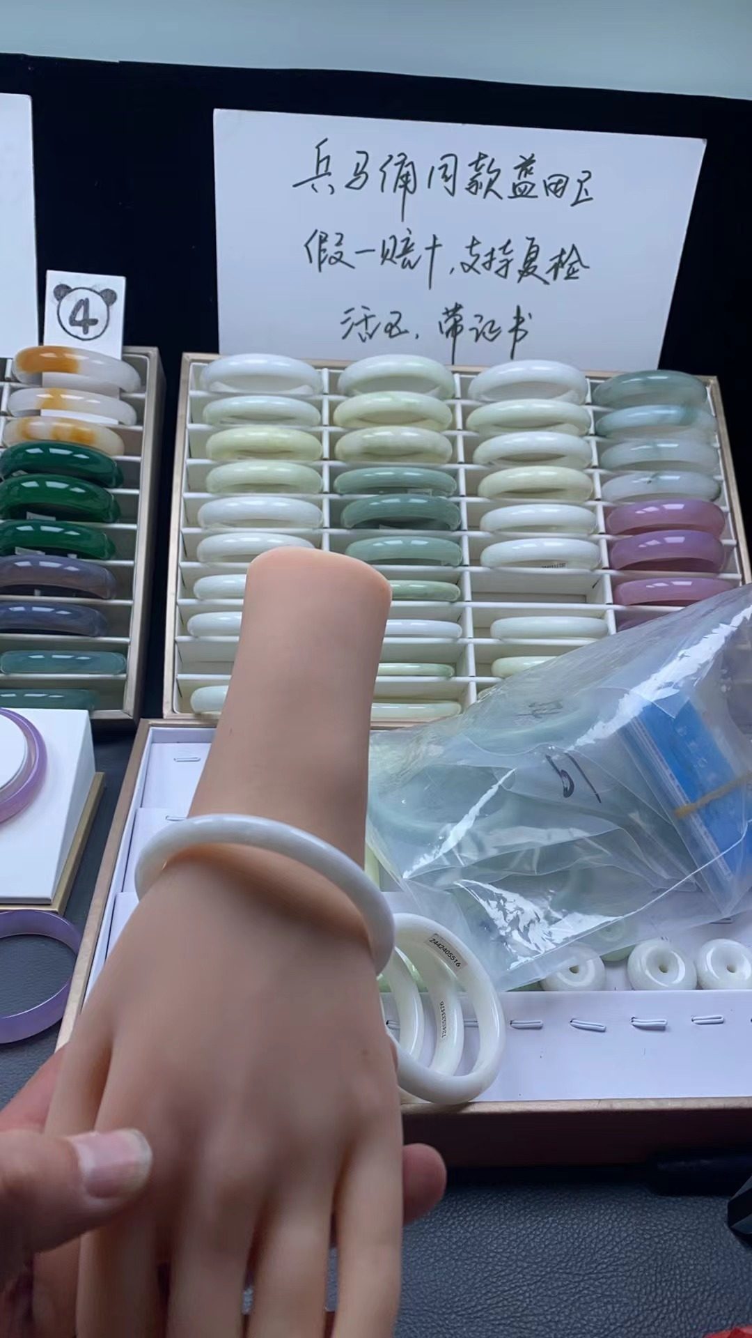 天然正品陕西西安蓝田玉细圆条手镯兵马俑同款活玉带证书