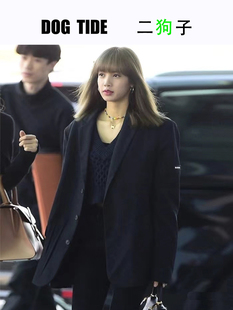 二狗子定制 西服西装 高品 宽松OS风格 外套男女 Lisa虞书欣同款