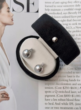 施家珍珠银镀白金蛇骨链真多麻色