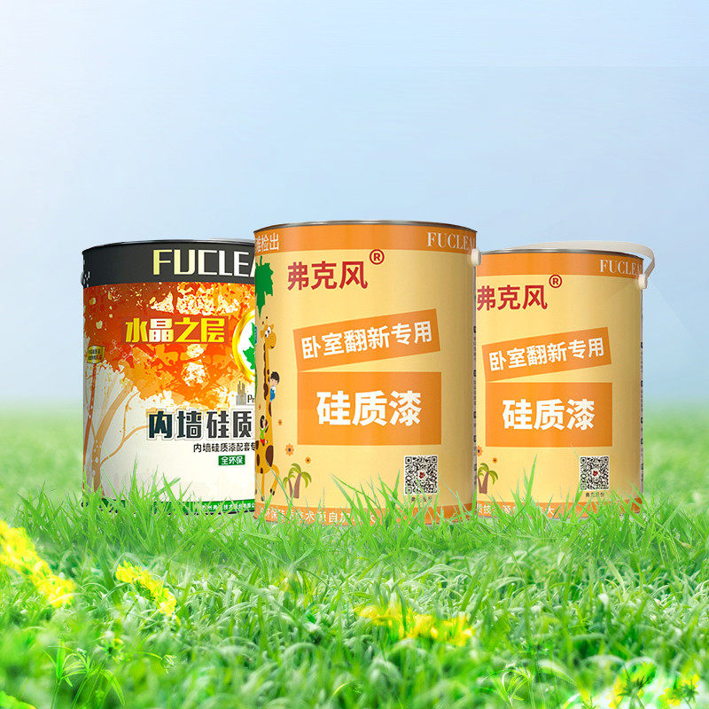 弗克风无机涂料耐水耐候防霉抗碱 甲醛voc等有害物未检出15升套装