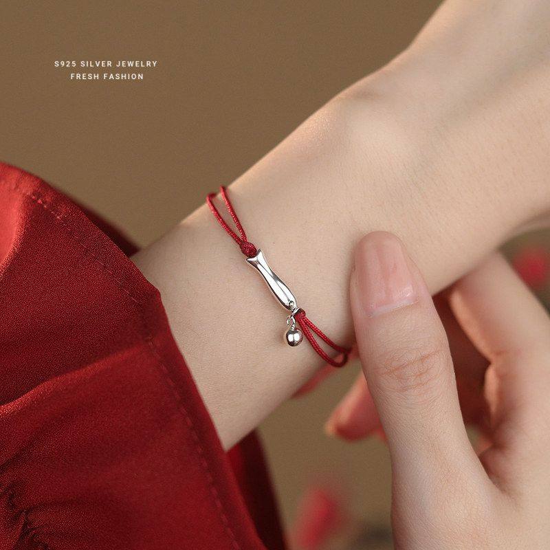 新中式年年有余小鱼手链红色新年喜庆手绳女小众简约国潮手饰批发,饰品/流行首饰/时尚饰品新,银饰配件,淘宝优惠券,粉丝福利购,淘宝优惠卷