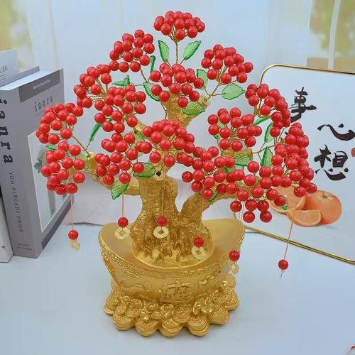手工编织鸿运当头发财果