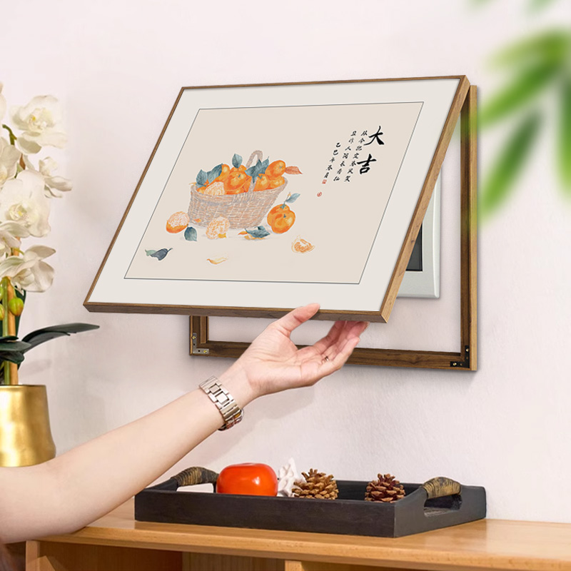 水果画电表箱挂画新中式寓意好的配电箱装饰画翻盖配弱遮挡闸盒画图片