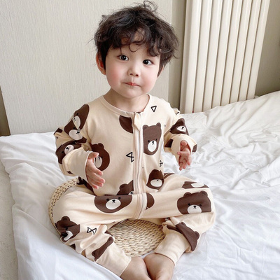 儿童睡袋纯棉四季通用护肚防踢被