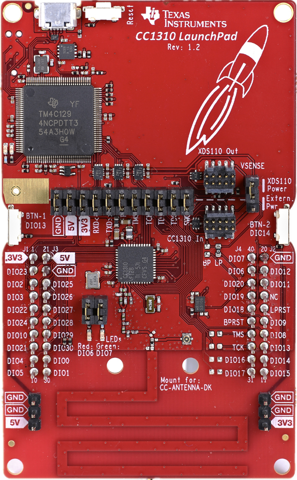 原装正品 LAUNCHXL-CC1310 原厂正品开发板 集成XDS110下载调试器