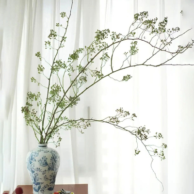 绿色山归来鲜切枝水培插花蔷薇果