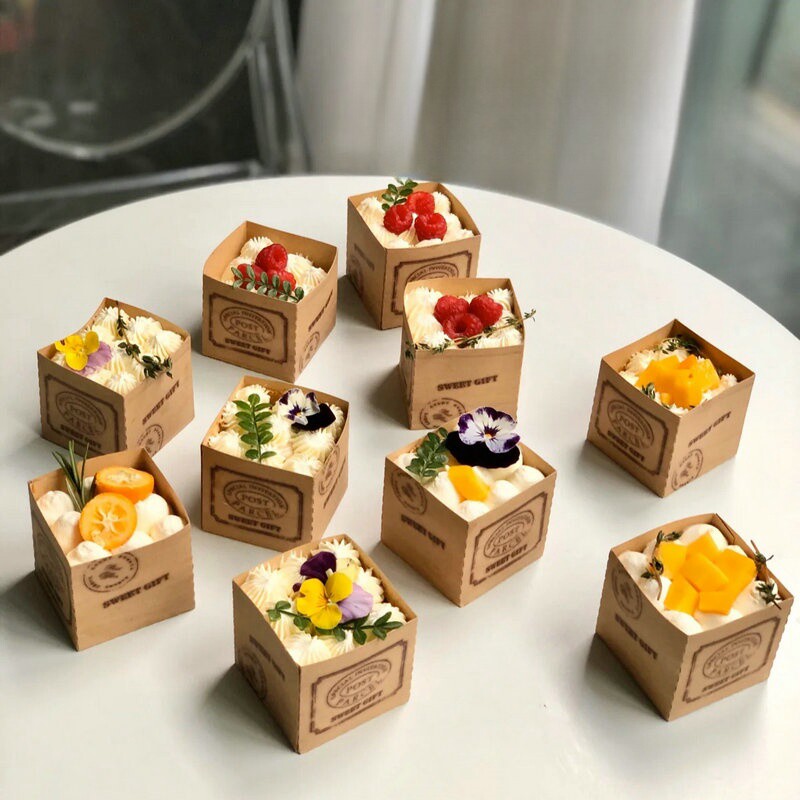 戚风蛋糕烘焙纸杯机制卷口杯淋膜杯防油纸杯子Cupcake蛋糕模杯