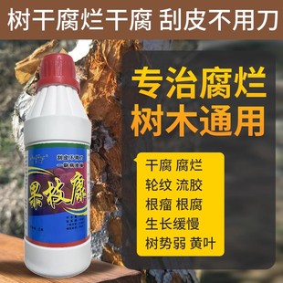 果枝康轮纹病腐烂病干腐病流胶病根腐病各种果树枝干症状碱性液体