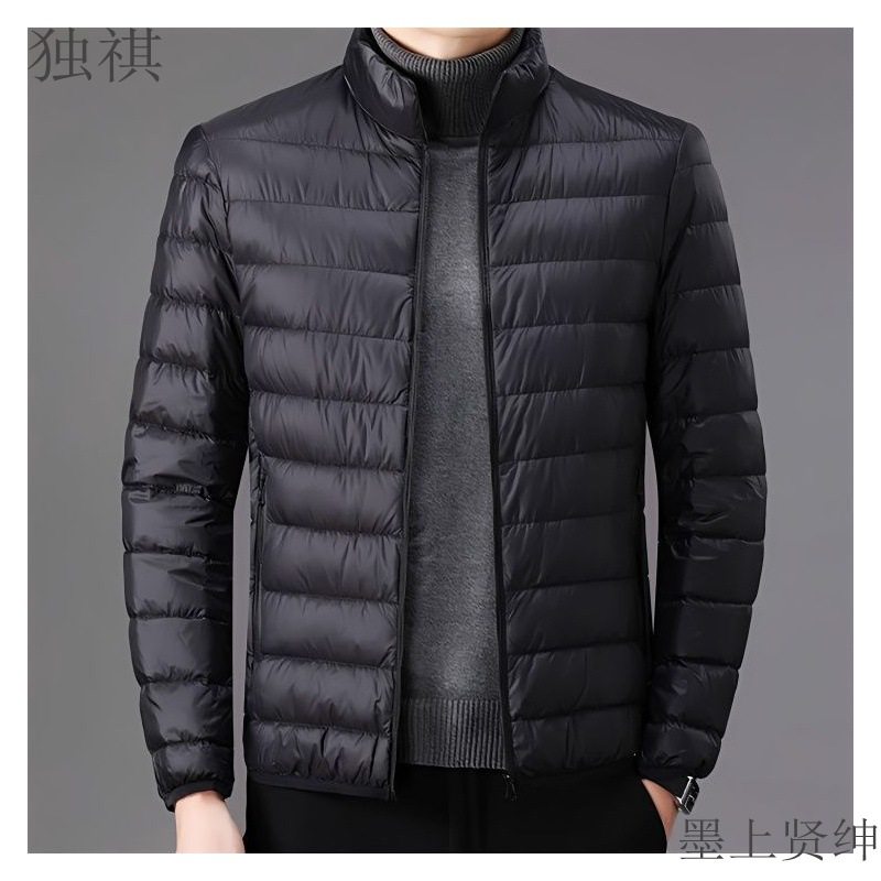 2026年新款晋江品牌高端男款棉服不臃肿轻薄棉服中年冬季短款棉袄