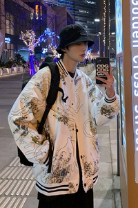 XZ201---2   春装新款棒球服夹克宽松男女外套B667 P90   有货图片