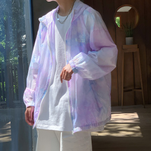 21年潮流青春休闲男女防晒衣港风运动宽松上衣XZ201-2  F3050 P55图片
