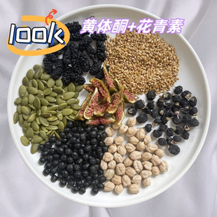 买3送1 黄体酮粉喝出好气色种子亚麻籽无花果粉鹰嘴豆桑葚南瓜子