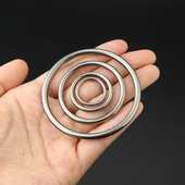 纯钛一体式 无缝钥匙环闭口无焊接圆圈圆环衣服腰带配件环钥匙扣