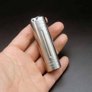 钛合金便捷式药盒随身便携大容量防水收纳瓶分装圆形迷你金属药瓶