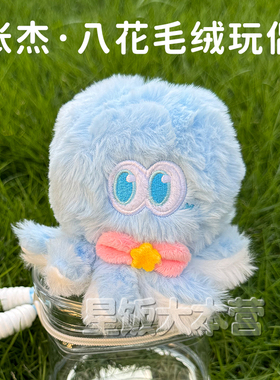 八花毛绒玩偶遛娃包张杰周边毛绒挂件展示防尘展示外出透明痛包