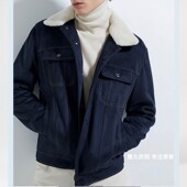 00706423505 ZAR男0706322可拆毛领棉夹克麂皮绒外套0706423