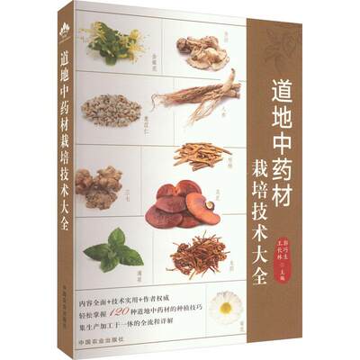 道地中药材栽培技术大全 中医草药书 中国中药材生产规模适宜区 120种中草药种植书籍药用价值功效病虫害防治加工种植基础知识指南